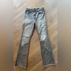 AG Denim Alexxis High Rise Bootcut Jeans - 28 R, Gray